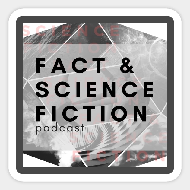 Fact and Science Fiction Cover Art Sticker by Fact and Science Fiction